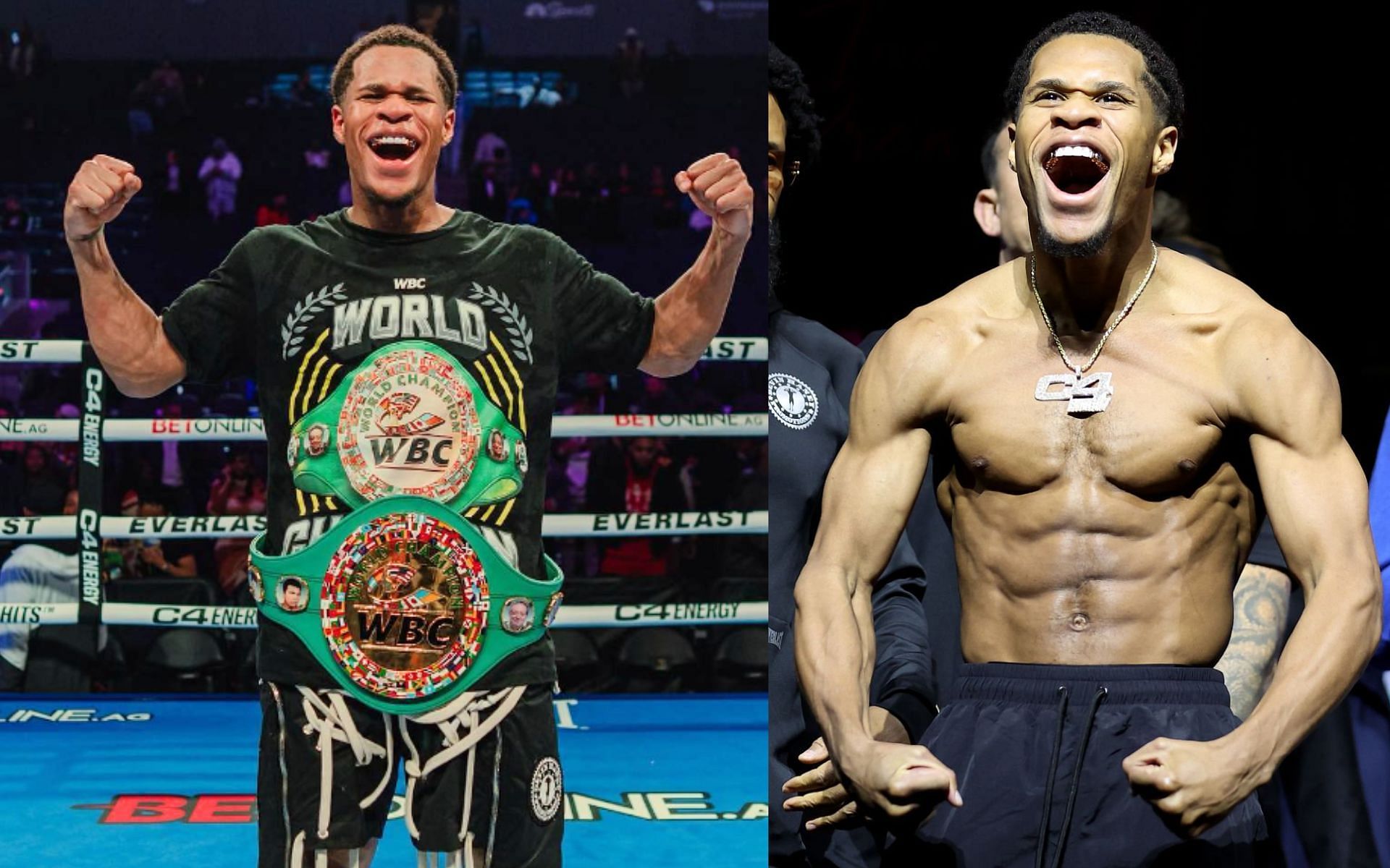 Devin Haney (left) and (right) would be able to challenge the best 147 pound boxers in the world, says Eddie Hearn [Images Courtesy: @realdevinhaney on Instagram and @GettyImages]