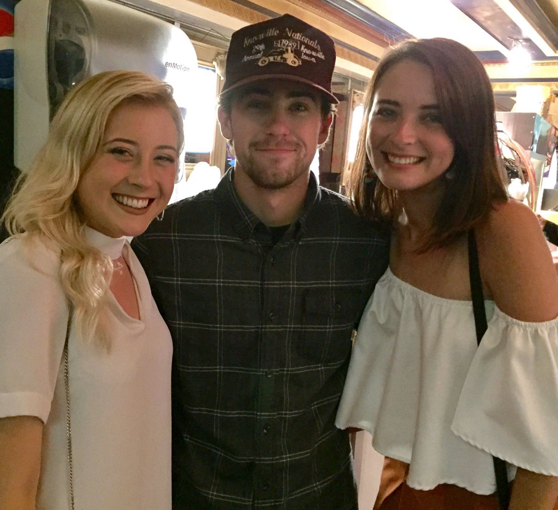 Ryan Blaney with his sisters Erin and Emma