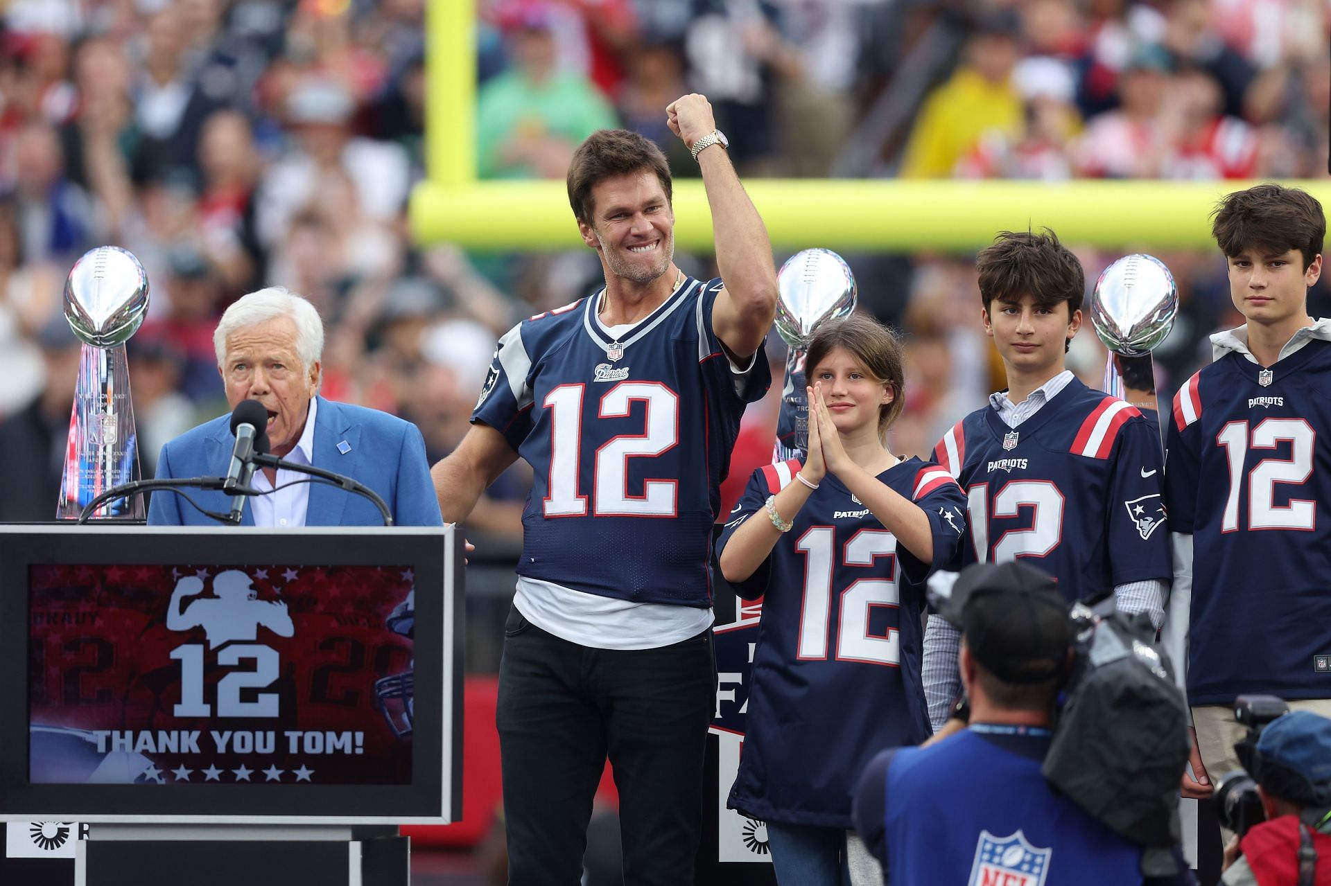 Tom Brady at Philadelphia Eagles vs. New England Patriots
