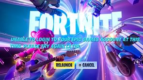 Fortnite "Unable to login to your Epic Games Account at this time" error: Possible fixes, reasons, and more