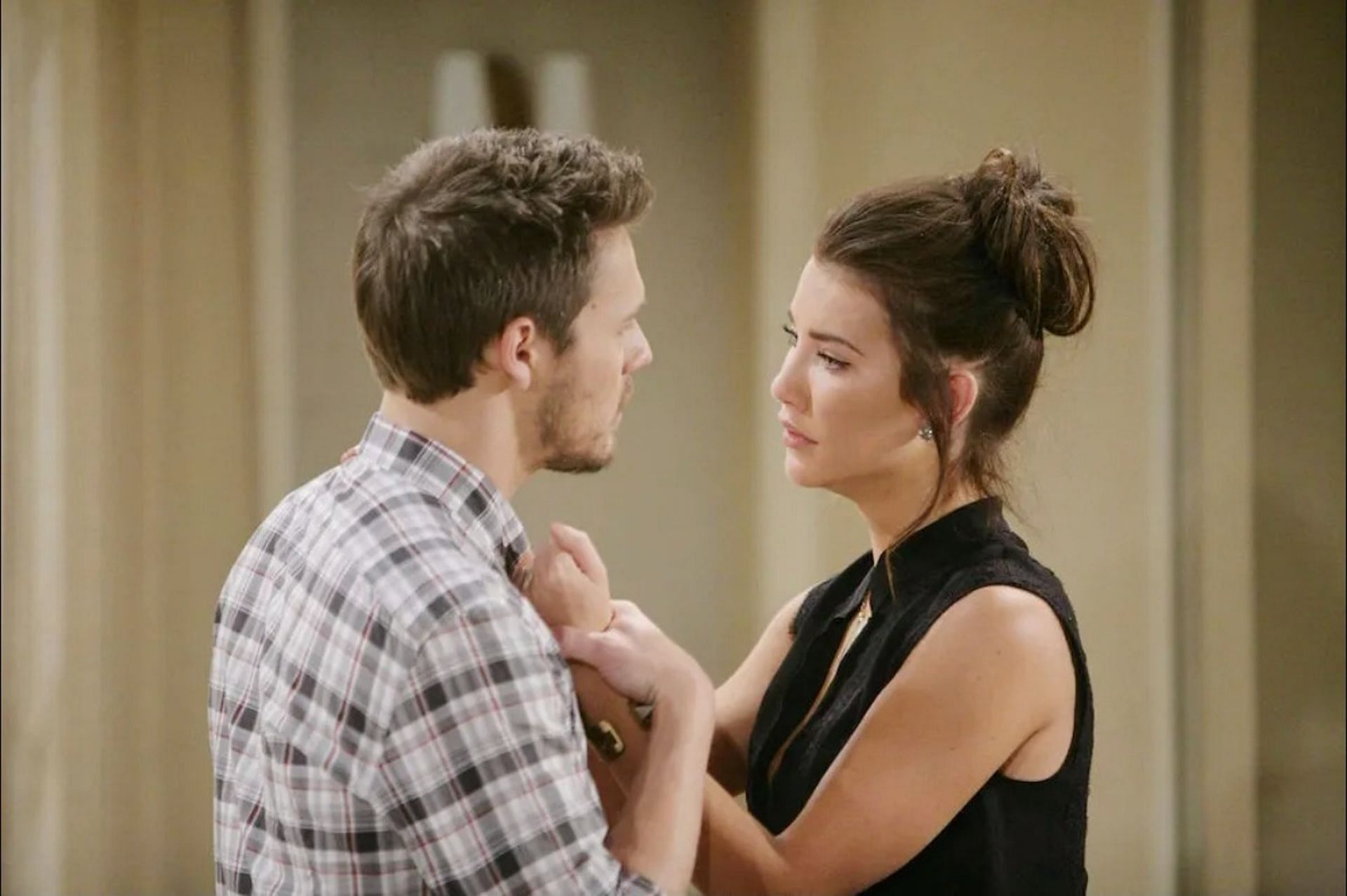 Liam and Steffy (Image via CBS)