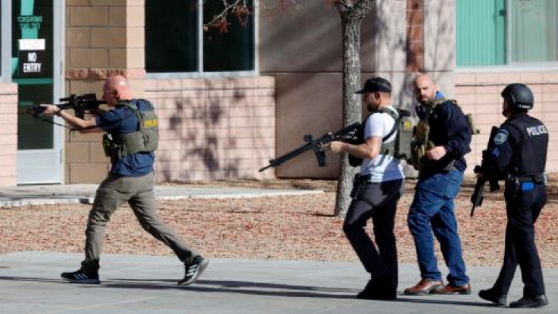 Officers respond to UNLV campus shooting (Image via Nobody/X)