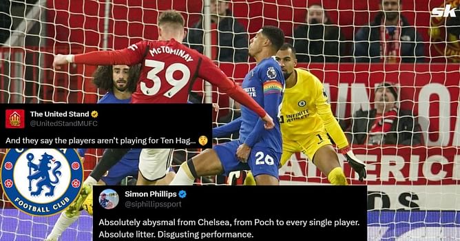 "Poch out!", "Ten Hag ball cooked" - Twitter explodes as dominant Manchester United beat Chelsea