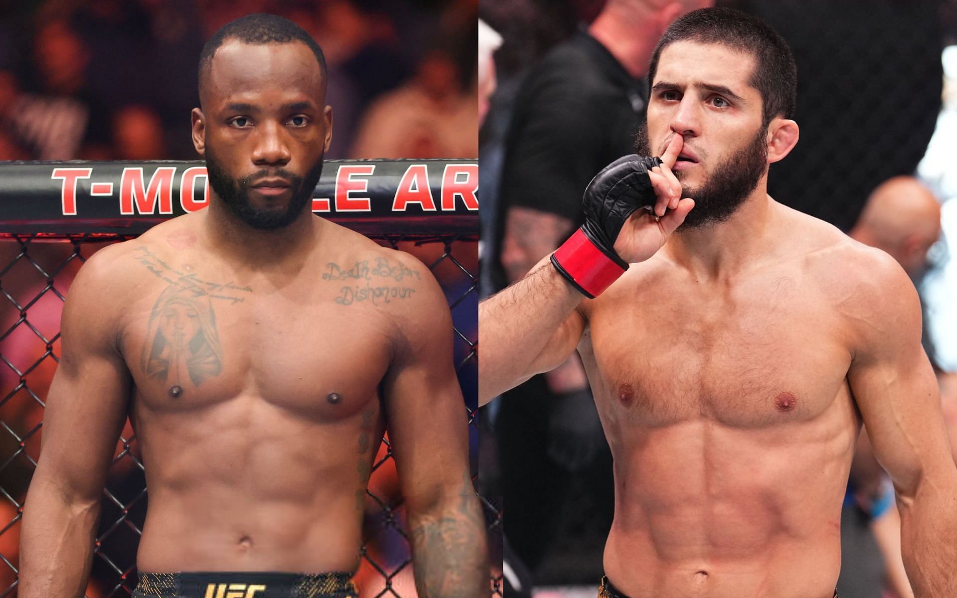 Leon Edwards (left) would be a tough challenge for Islam Makhachev (right) says former teammate [Images Courtesy: @GettyImages]