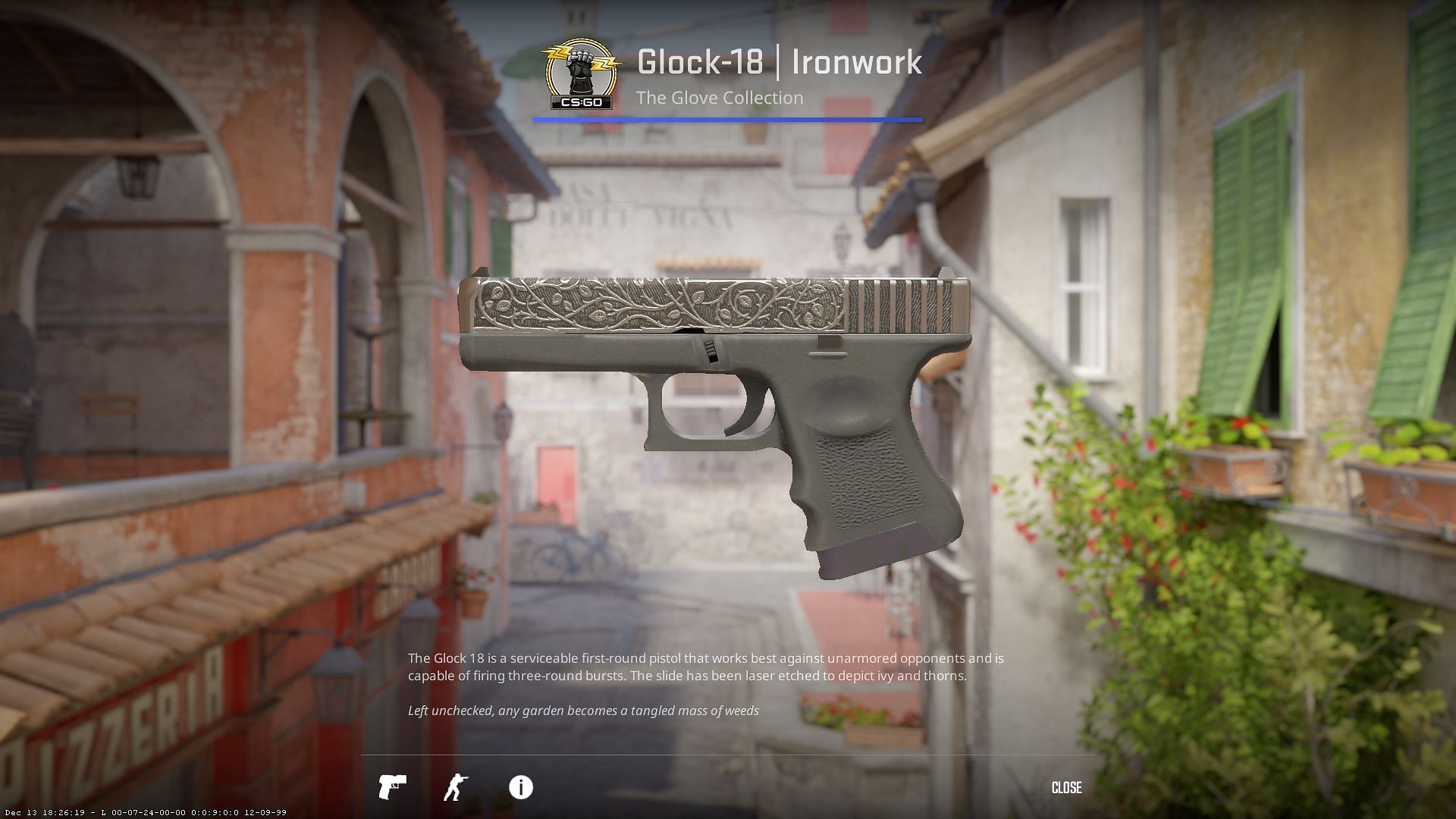 Glock-18 Ironwork (Image via Valve)