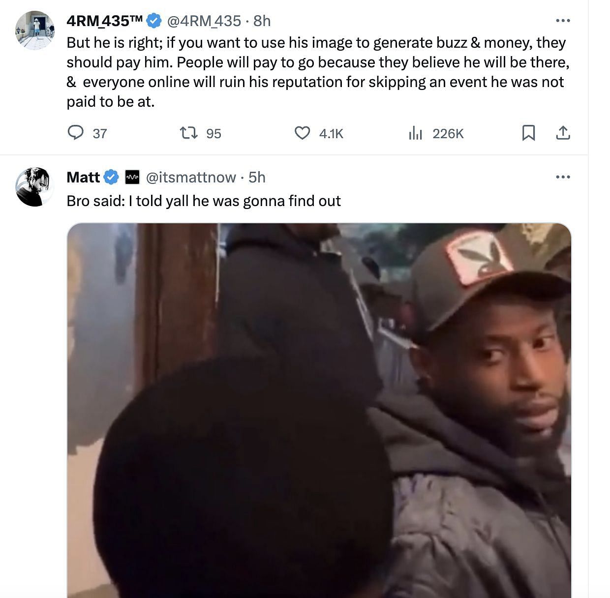 Social media users shared reactions as the Atlanta rapper bashed the event promoters (Image via @DailyLoud/ Twitter)