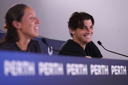 Taylor Fritz in Perth for the 2024 United Cup.