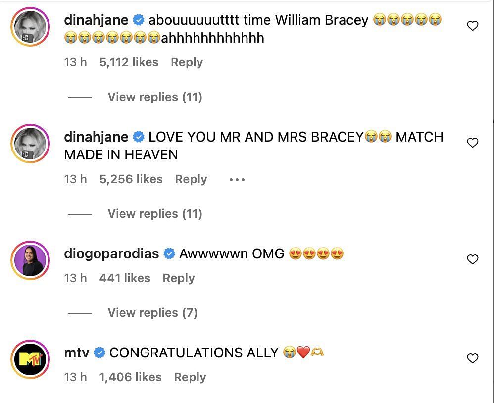 Social media users shower congratulatory messages as Brooke announces engagement to longtime partner, Will. (Image via Instagram)