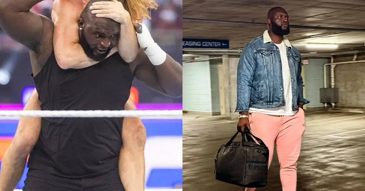 Omos, aka Jordan Omogbehin, has not wrestled on TV since SummerSlam.