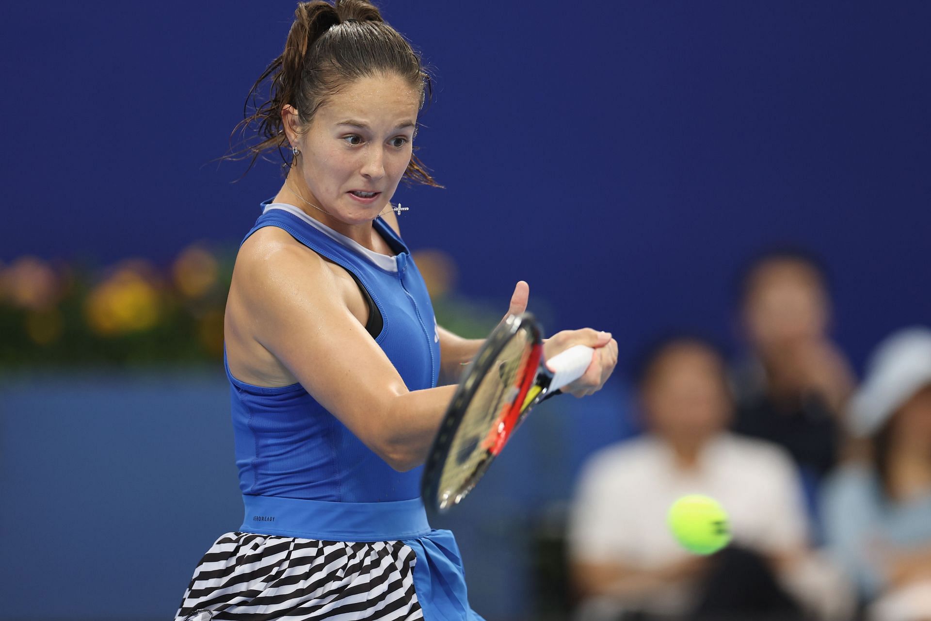 Daria Kasatkina in action at the WTA Elite Trophy