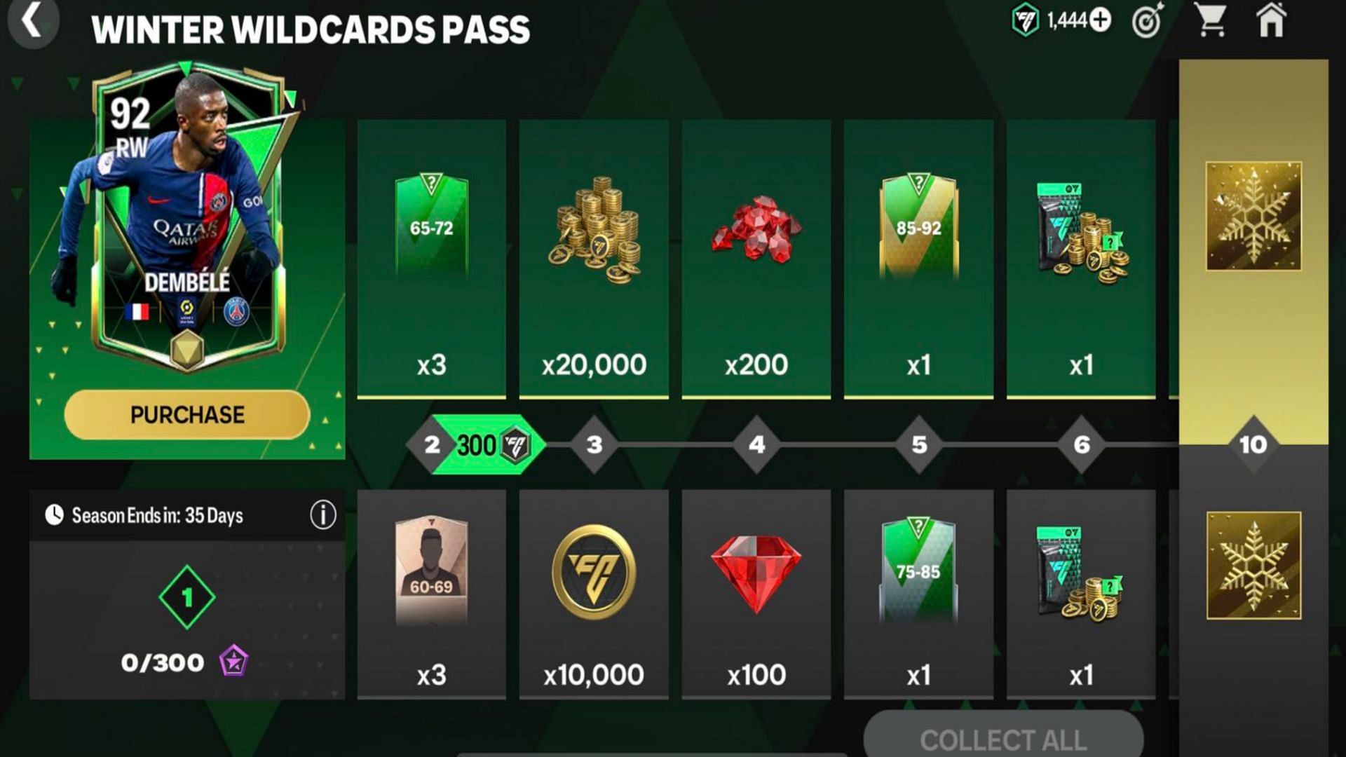Snippet showing the ranked rewards of Star Pass 4 (Image via EA Sports)