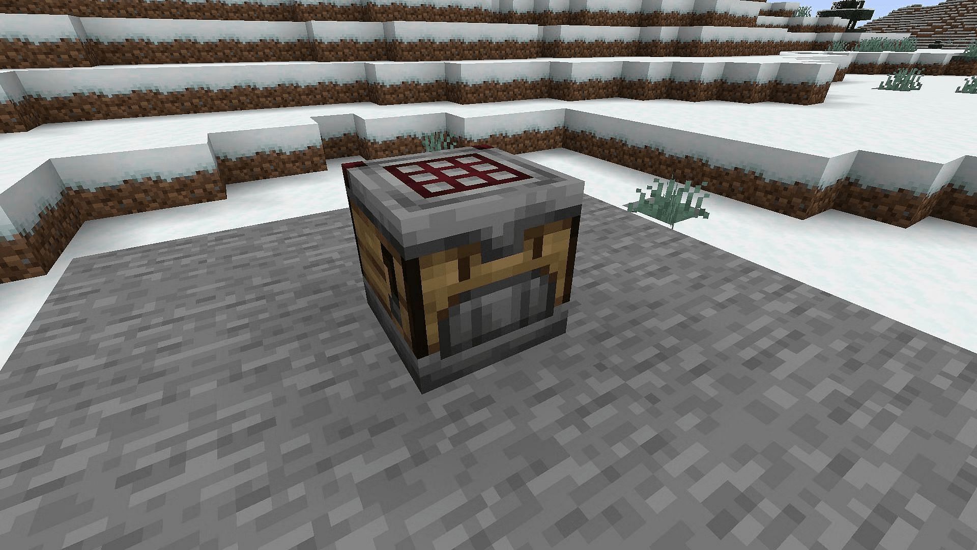The crafter block has finally arrived in Minecraft Bedrock&#039;s Experimental Features (Image via Mojang)