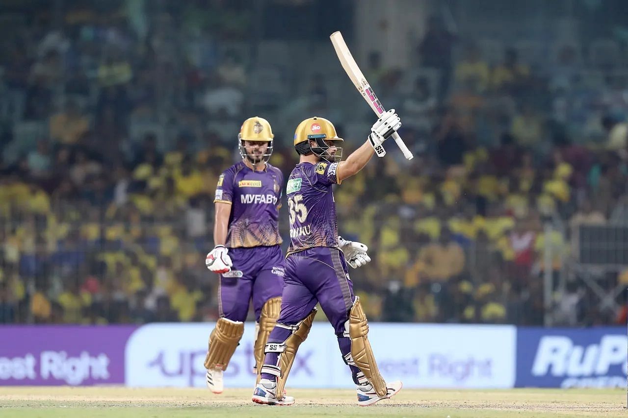 Rinku Singh (right) and Nitish Rana will form an integral part of KKR&#039;s middle order. [P/C: iplt20.com]