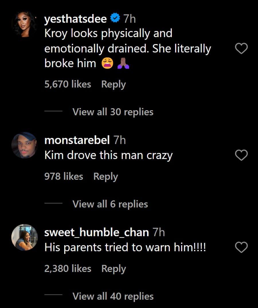 Netizens felt sympathetic towards Kroy&#039;s plight (Image via Instagram)