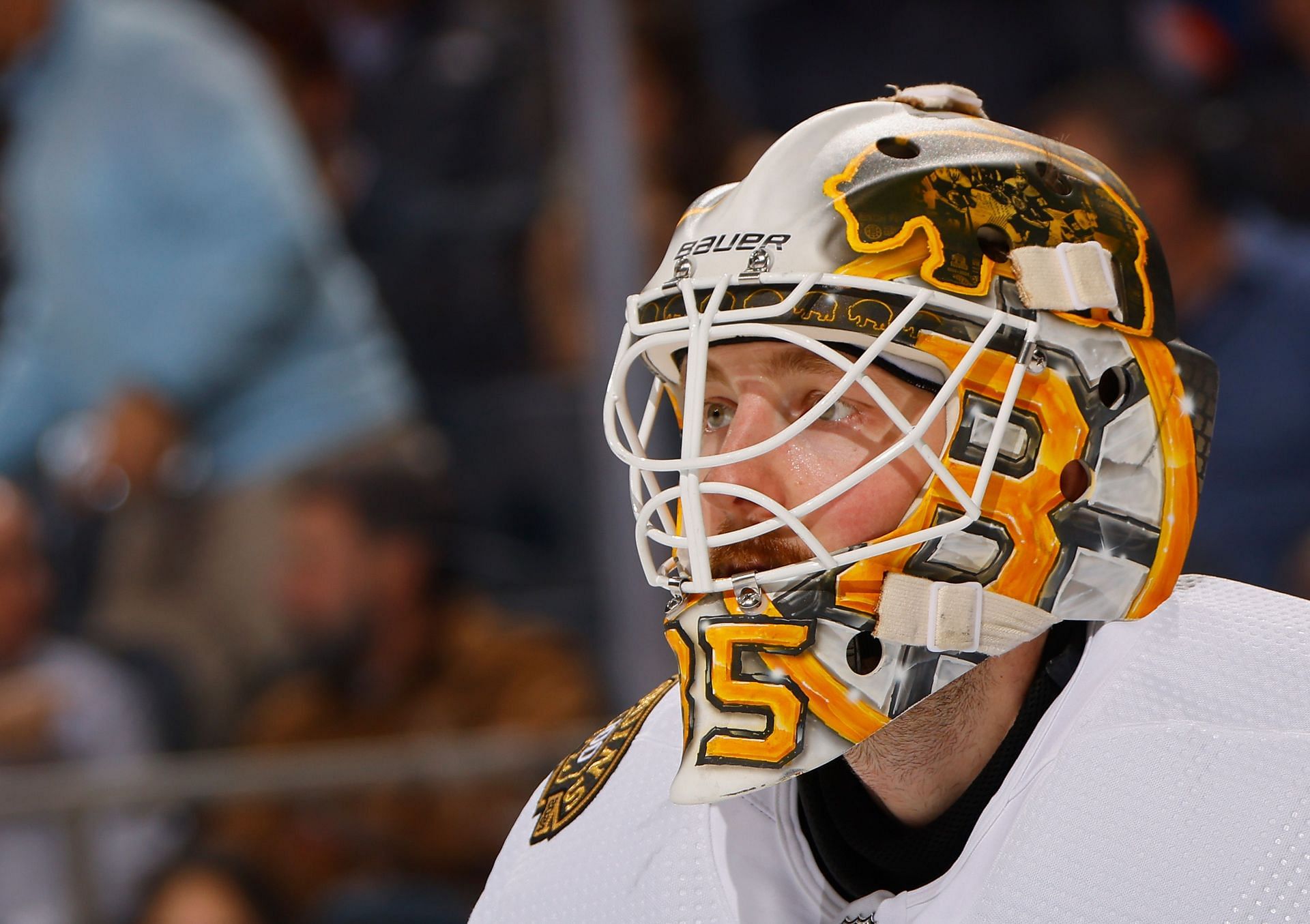 Linus Ullmark of the NHL&#039;s Boston Bruins