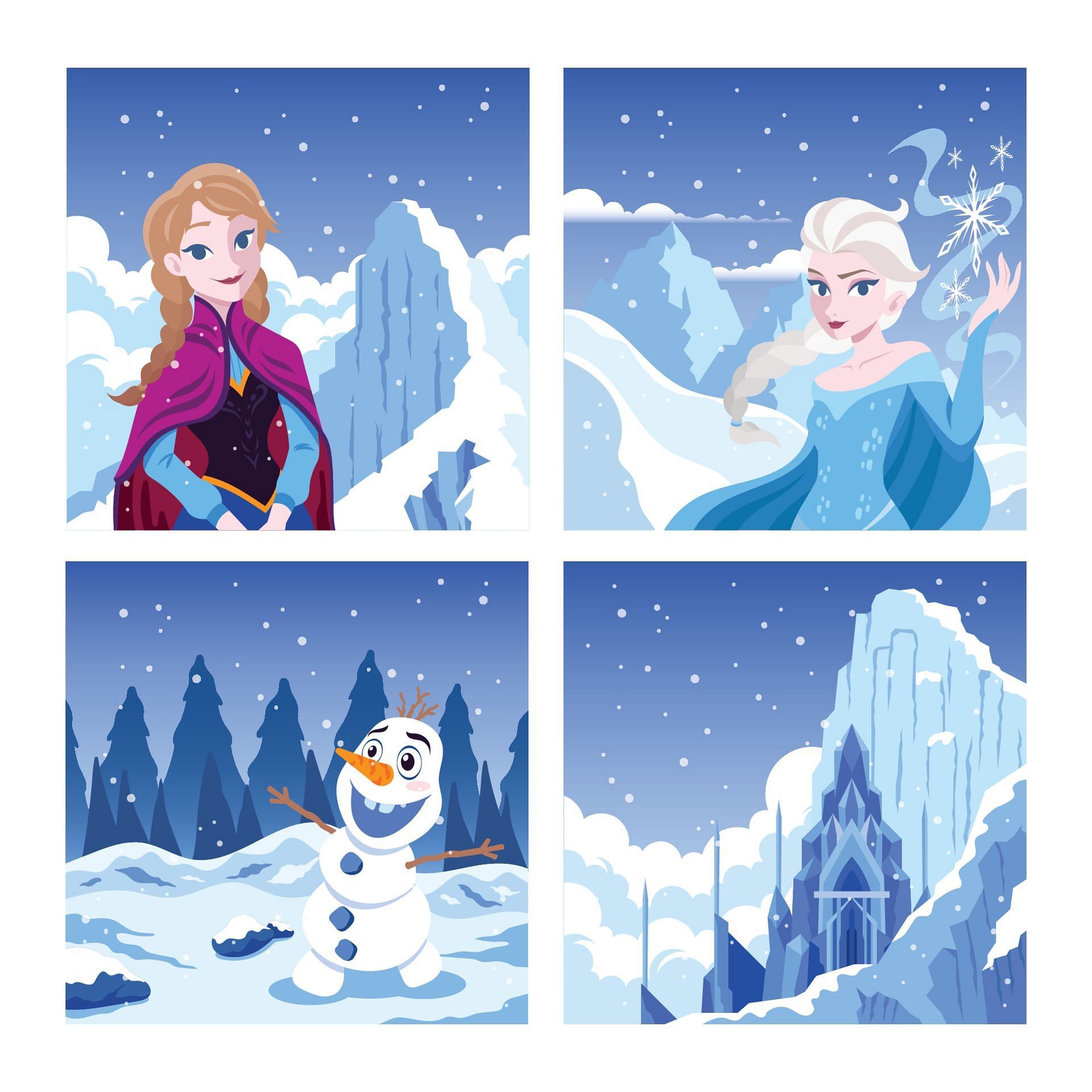Anna (left) and Elsa (right) appear on the disney princess mental disorder list. (Image via Vecteezy/ Rizky Raudhul)