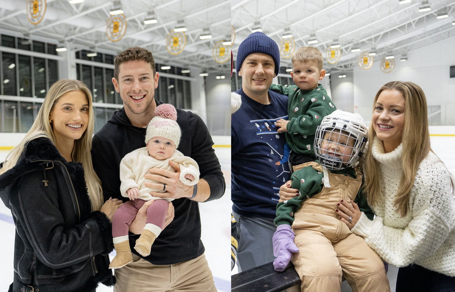 Linus Ulmark, Charlie Coyle and other Bruins teammates gather with family for adorable holiday skate pics