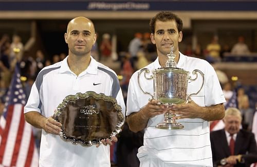 Andre Agassi and Pete Sampras