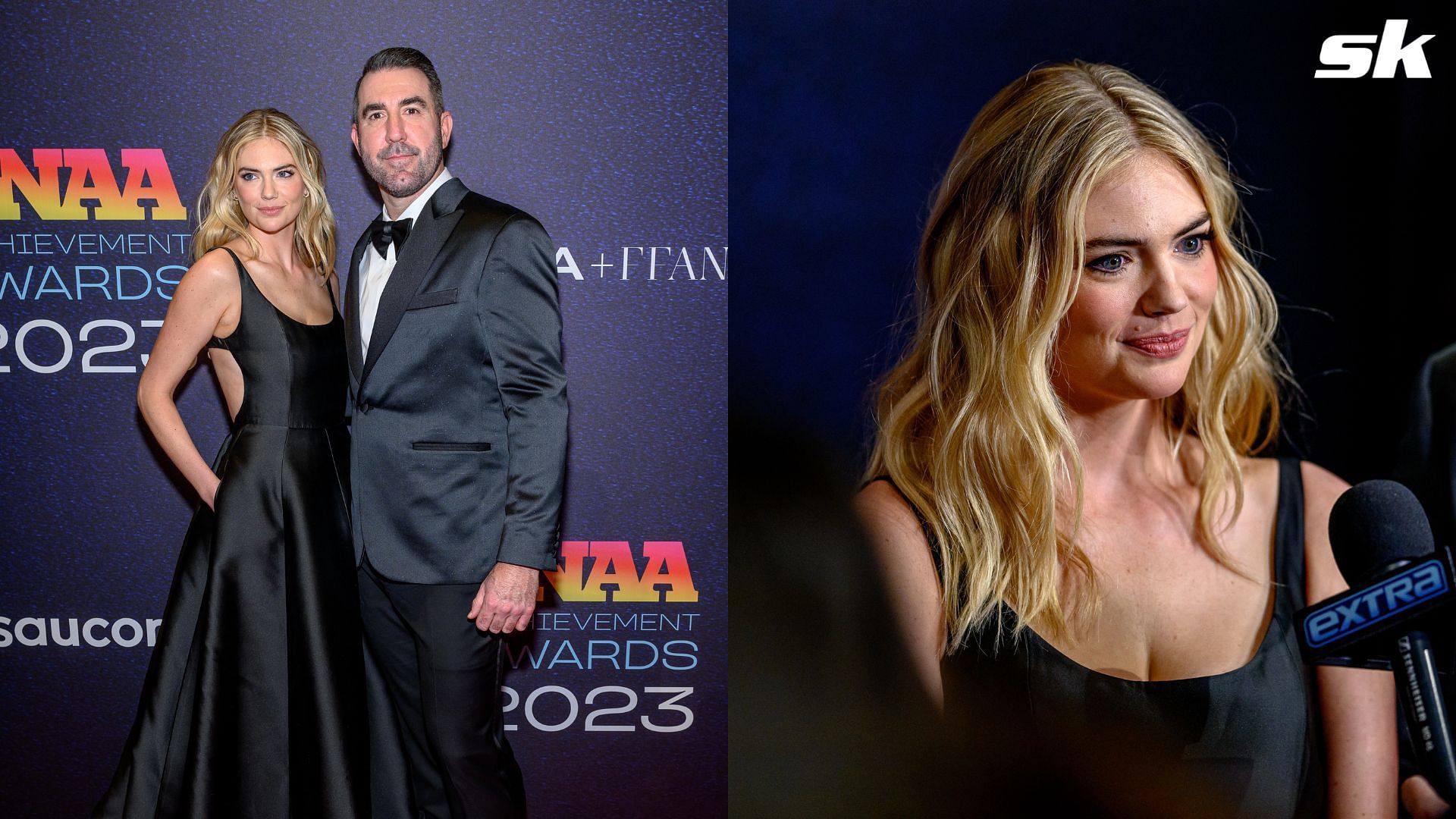 Kate Upton gushes all over Justin Verlander&rsquo;s stylish outfit at &quot;Shoe Oscars&quot;
