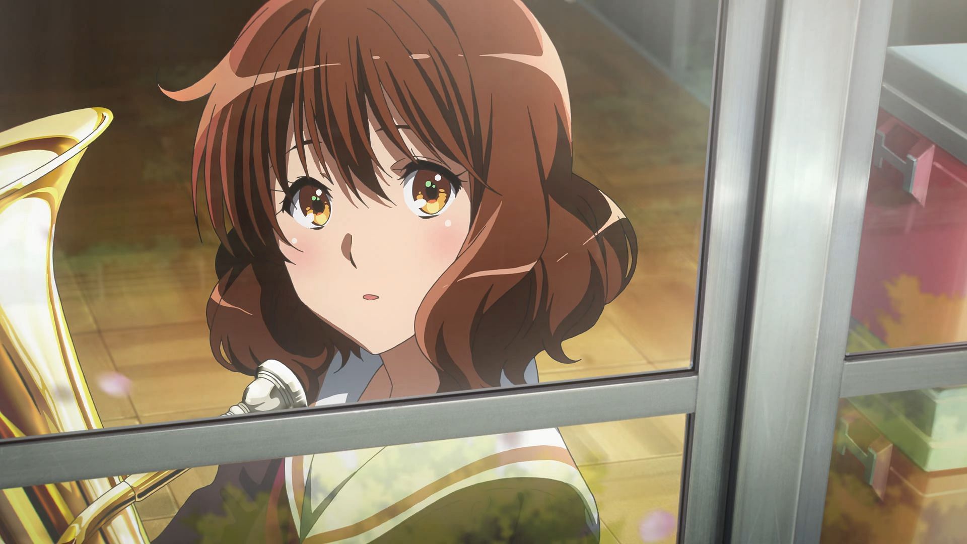 Kumiko Oumae as seen in Sound Euphonium season 3 teaser trailer (Image via Kyoto Animation)