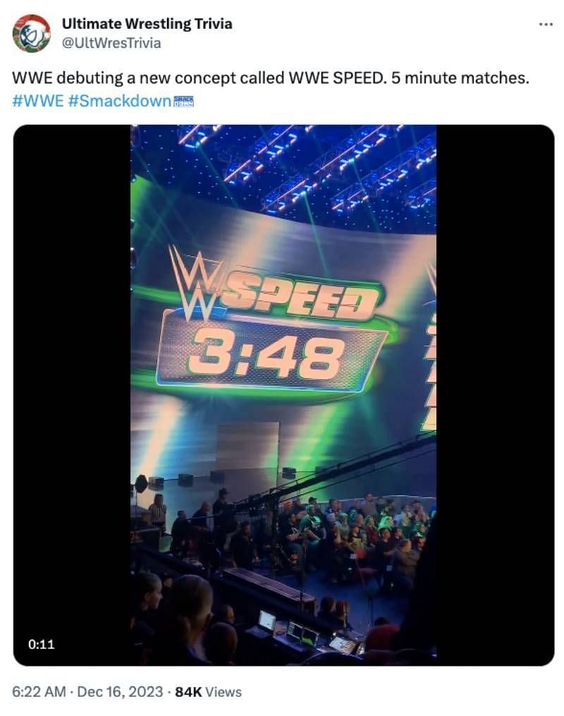 Screengrab of the WWE Speed Logo