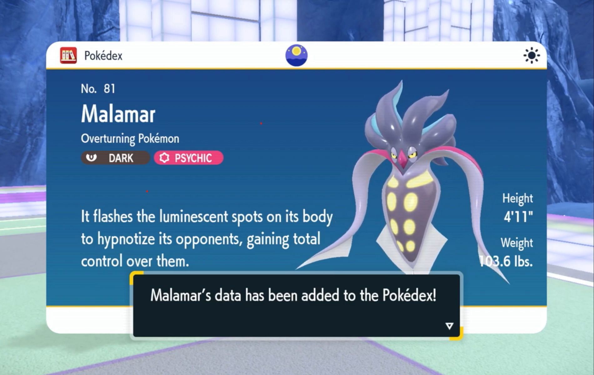 Malamar evolution uses a unique mechanic (Image via Game Freak)