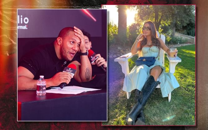 "I don't know if my wife saw it, but it's OK" - When Ciryl Gane saw the funny side of things after allegedly being scoped out by Arianny Celeste