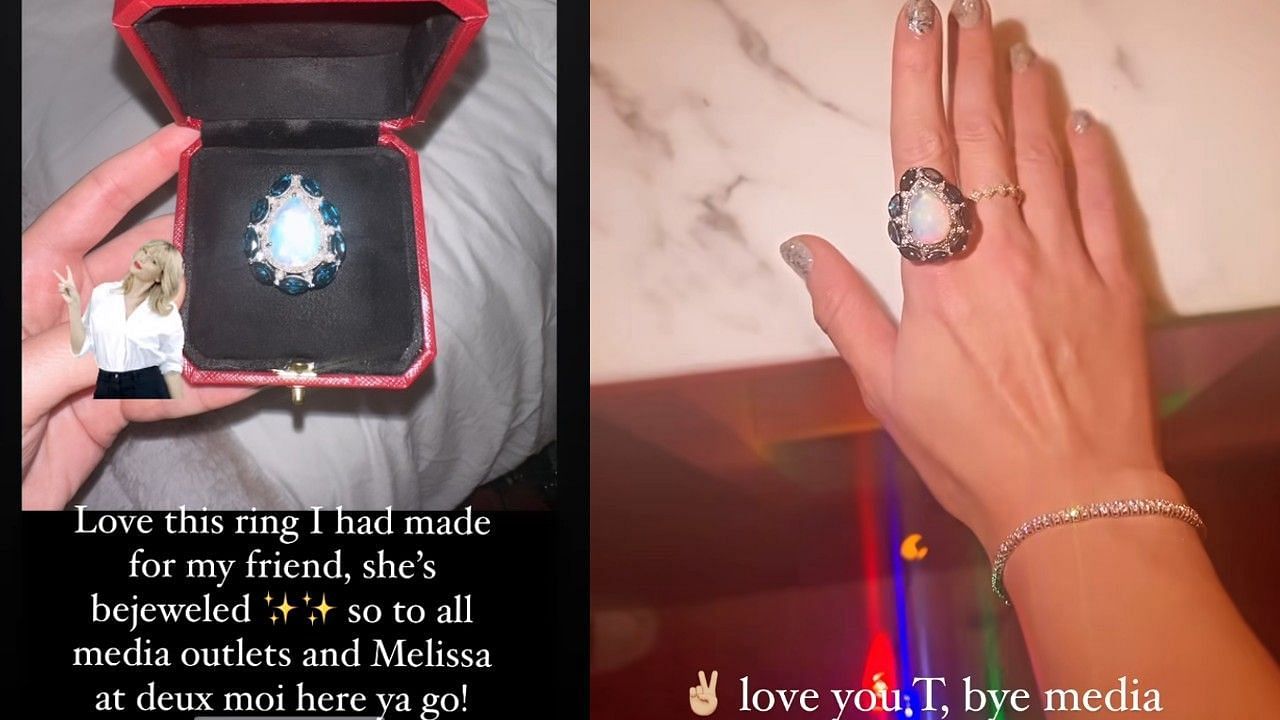 Taylor Swift's new opal ring was a gift from Keleigh Teller.