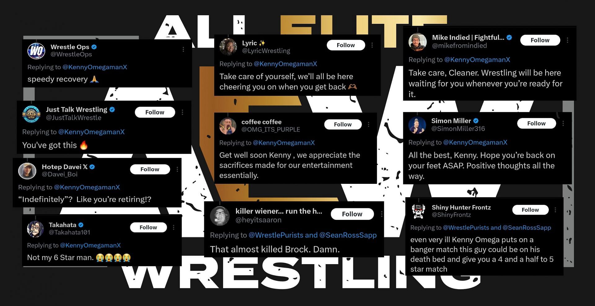 Indefinitely'? Like you're retiring!? That almost killed Brock - Fans  react after top AEW star provides worrying health update