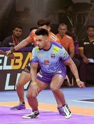 Maninder Singh in action against U Mumba (Credits: PKL)