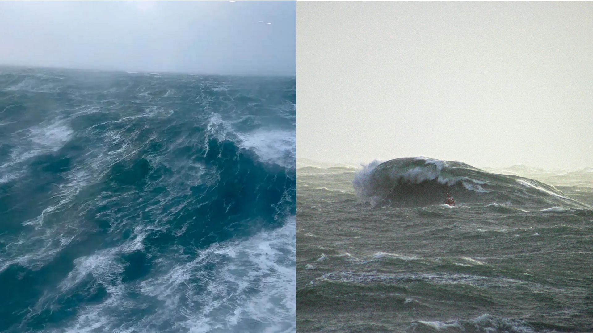 A recent rogue wave hit a Californian beach (Image via National Geography)