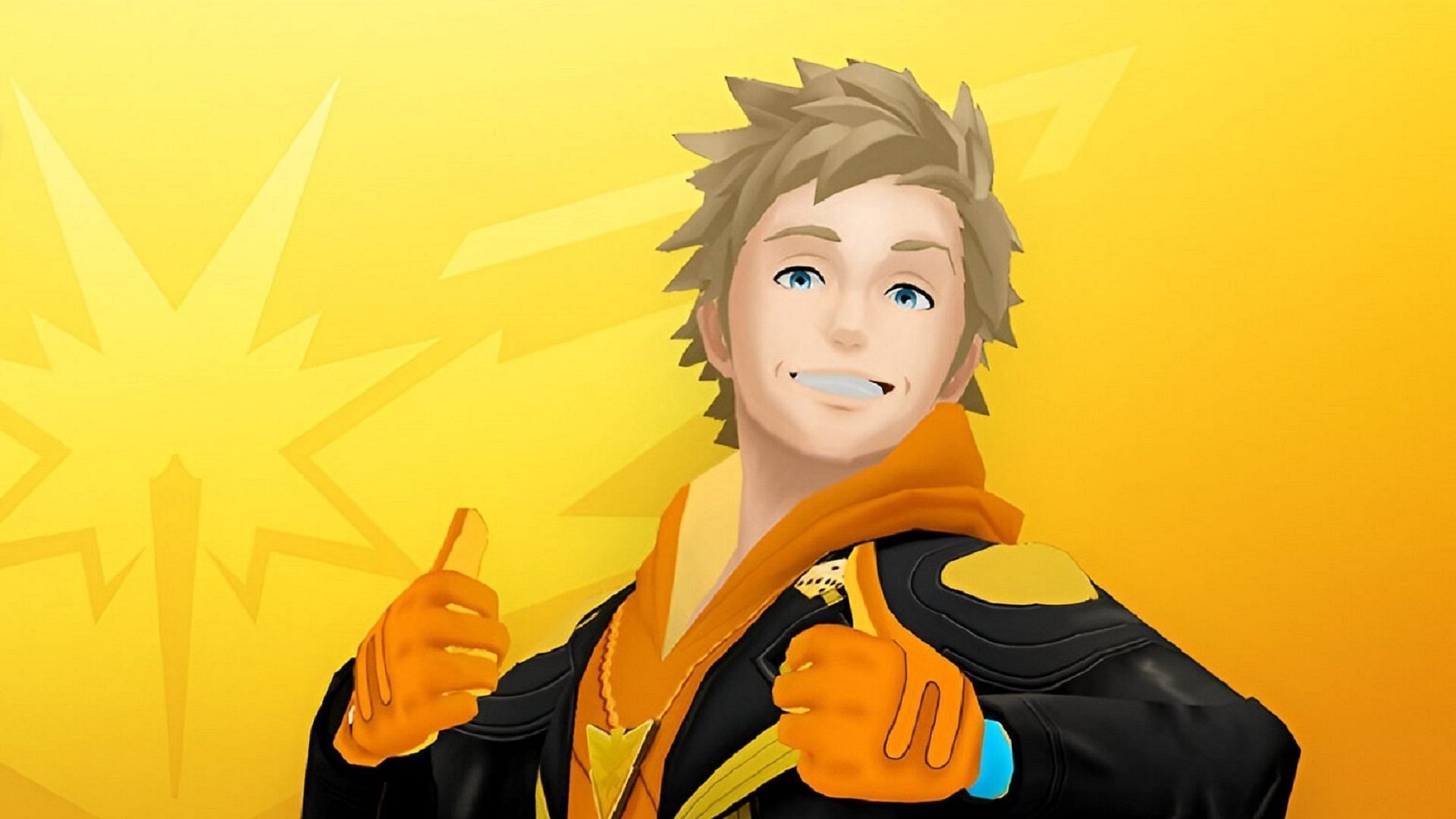Team Instinct is headed by the eccentric leader Spark in Pokemon GO (Image via Niantic)