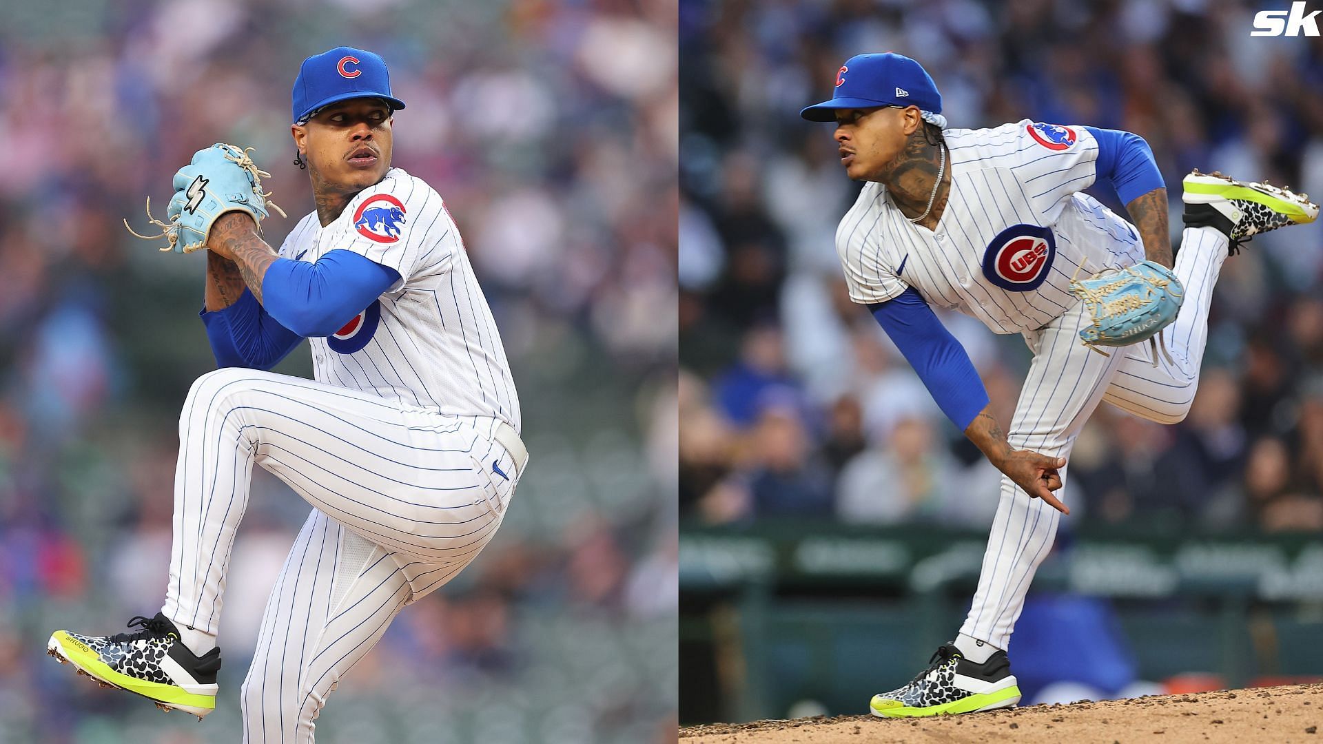 Marcus Stroman of the Chicago Cubs delivers a pitch against the Pittsburgh Pirates at Wrigley Field 