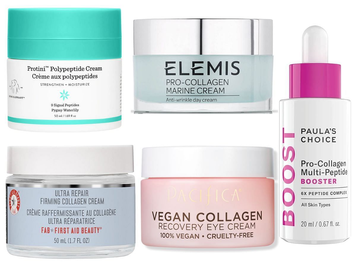 Collagen products for skin tightening and firming (Image via Sportskeeda)