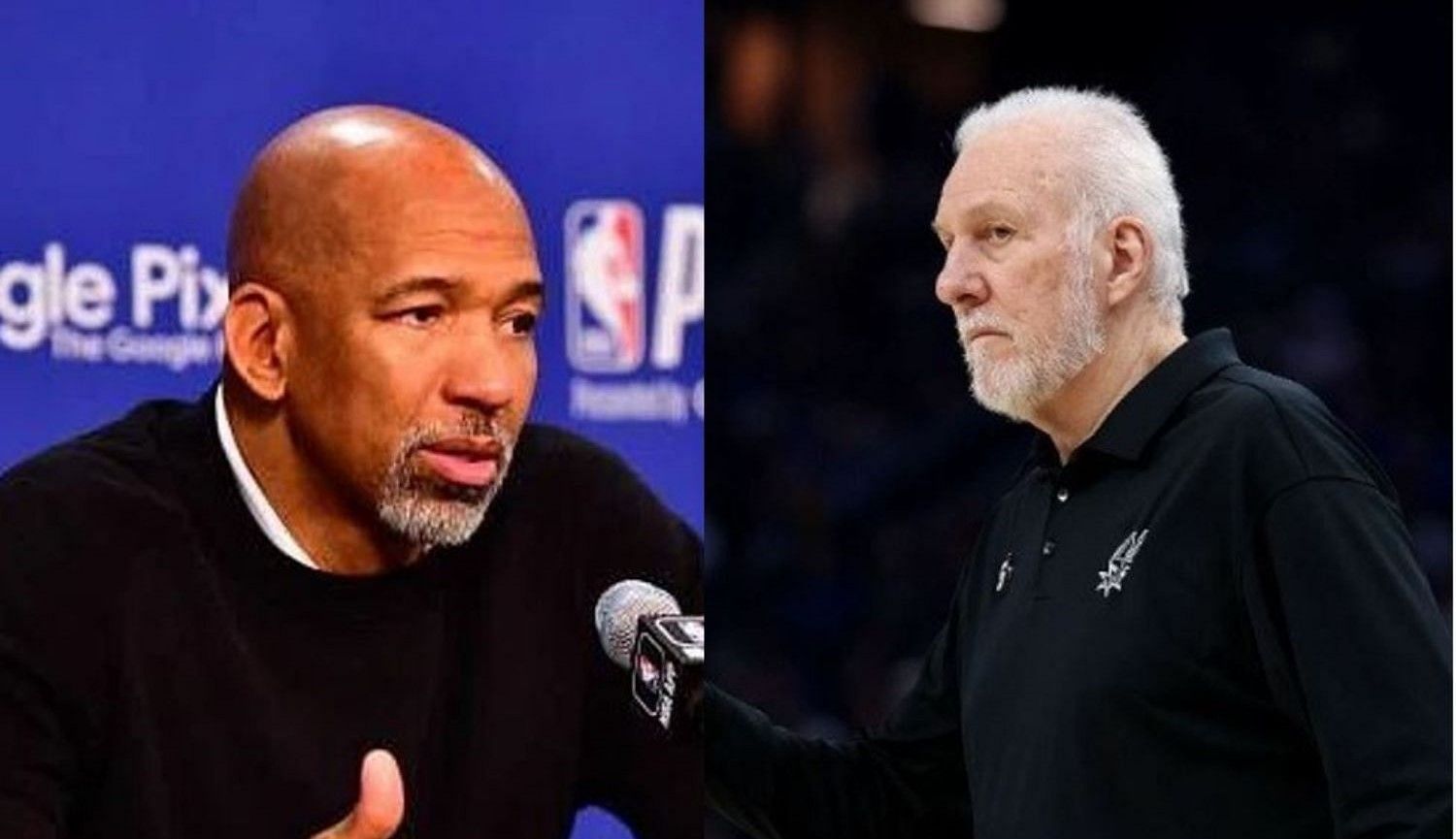 Top-paid NBA coaches Monty Williams (L) and Gregg Popovich (R) are having it rough in the ongoing season.
