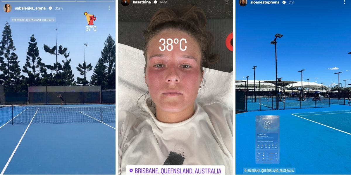 Aryna Sabalenka, Daria Kasatkina and Sloane Stephens on Instagram