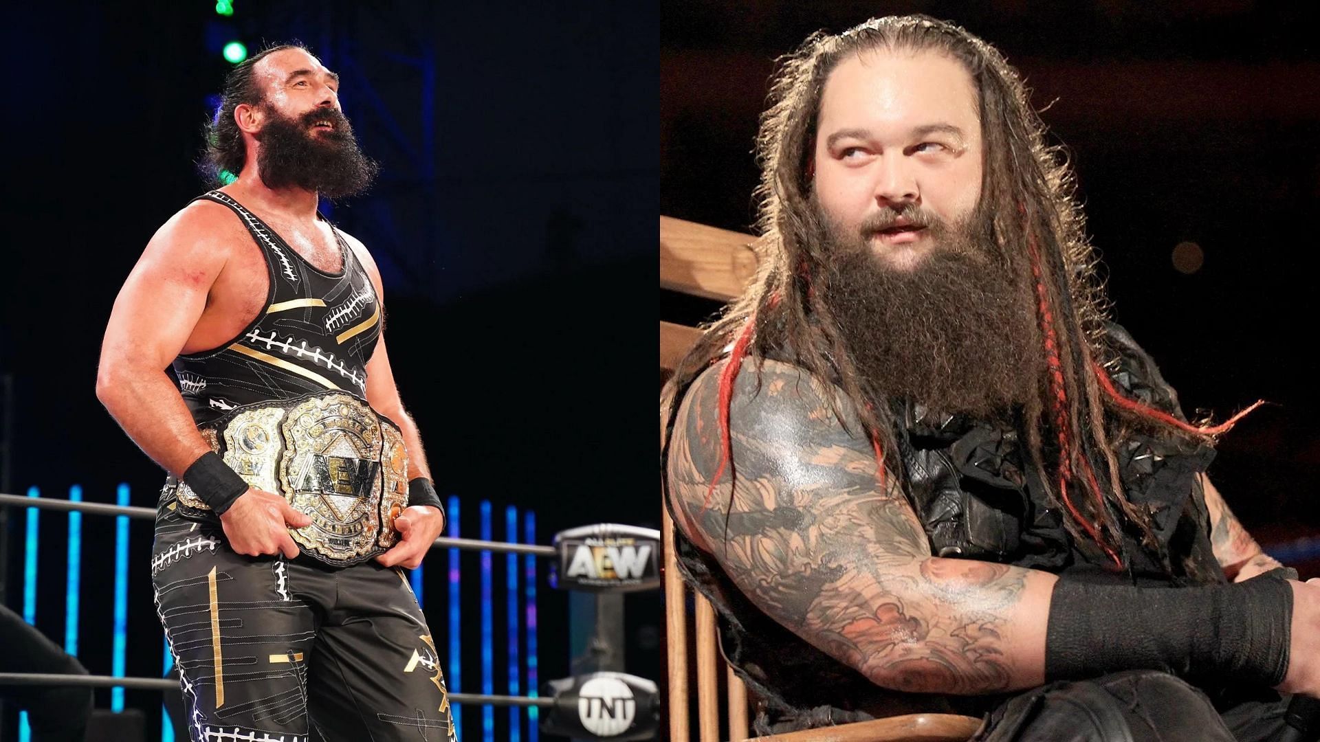 Brodie Lee and some AEW stars were spotted during tribute to Bray Wyatt tonight on SmackDown