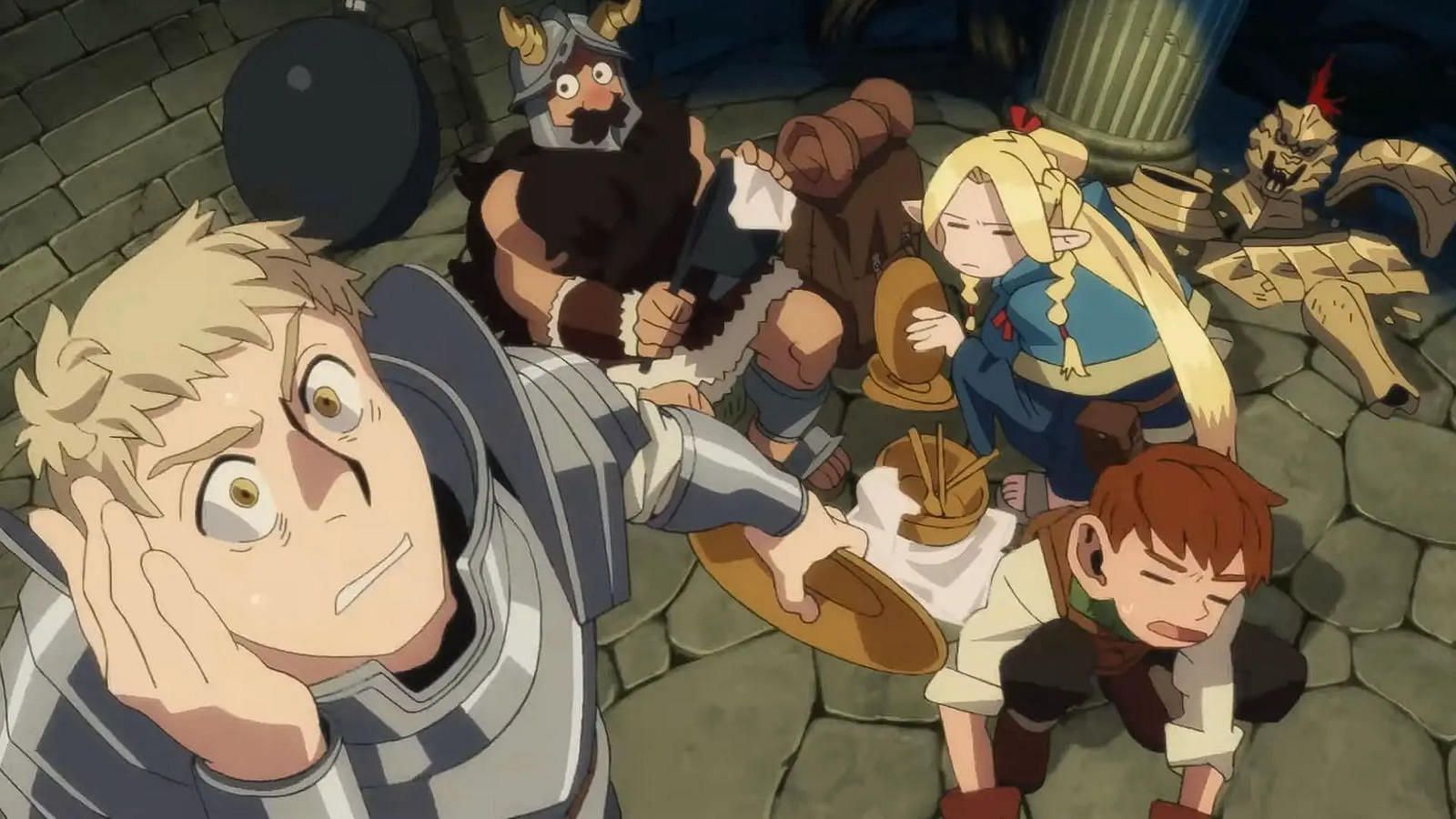 A still from episode 1 of the Delicious in Dungeon anime (Image via Studio Trigger)