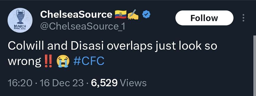 Chelsea fans comment on the performance of Axel Disasi