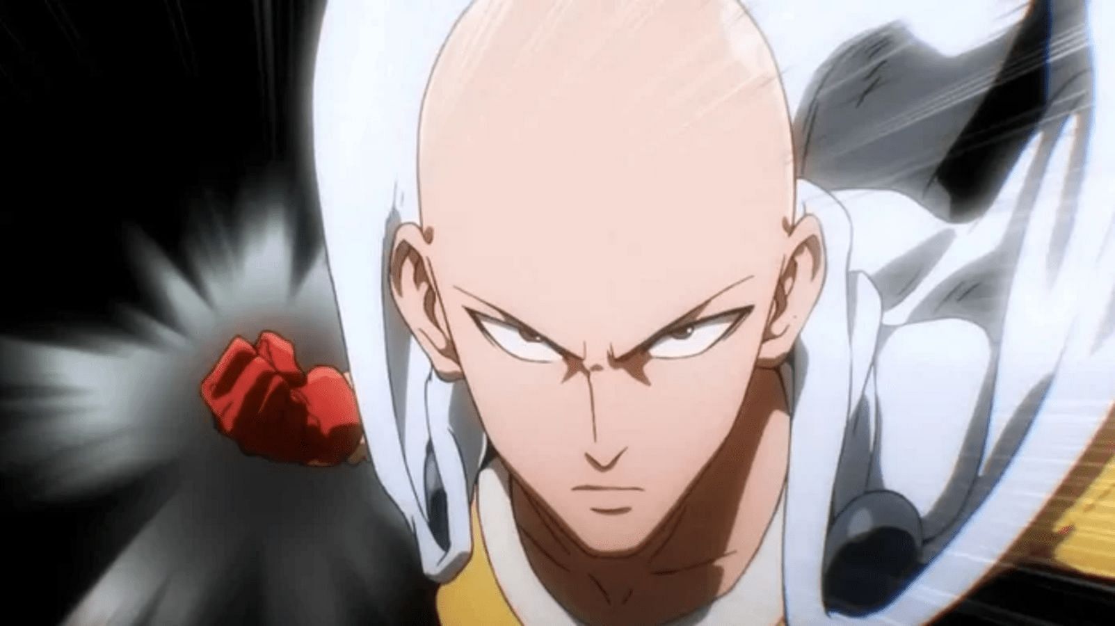 Saitama&#039;s Serious Punch as seen in One Punch Man (image via Studio Madhouse)