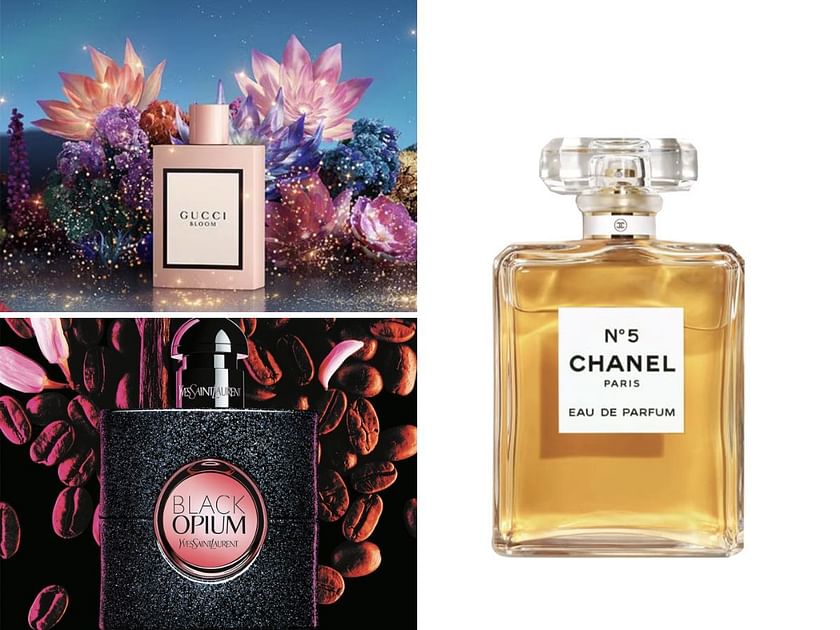 10 top perfume brands in the world for women: Chanel No. 5 Eau de Parfum,  Yves Saint Laurent Black Opium, and more