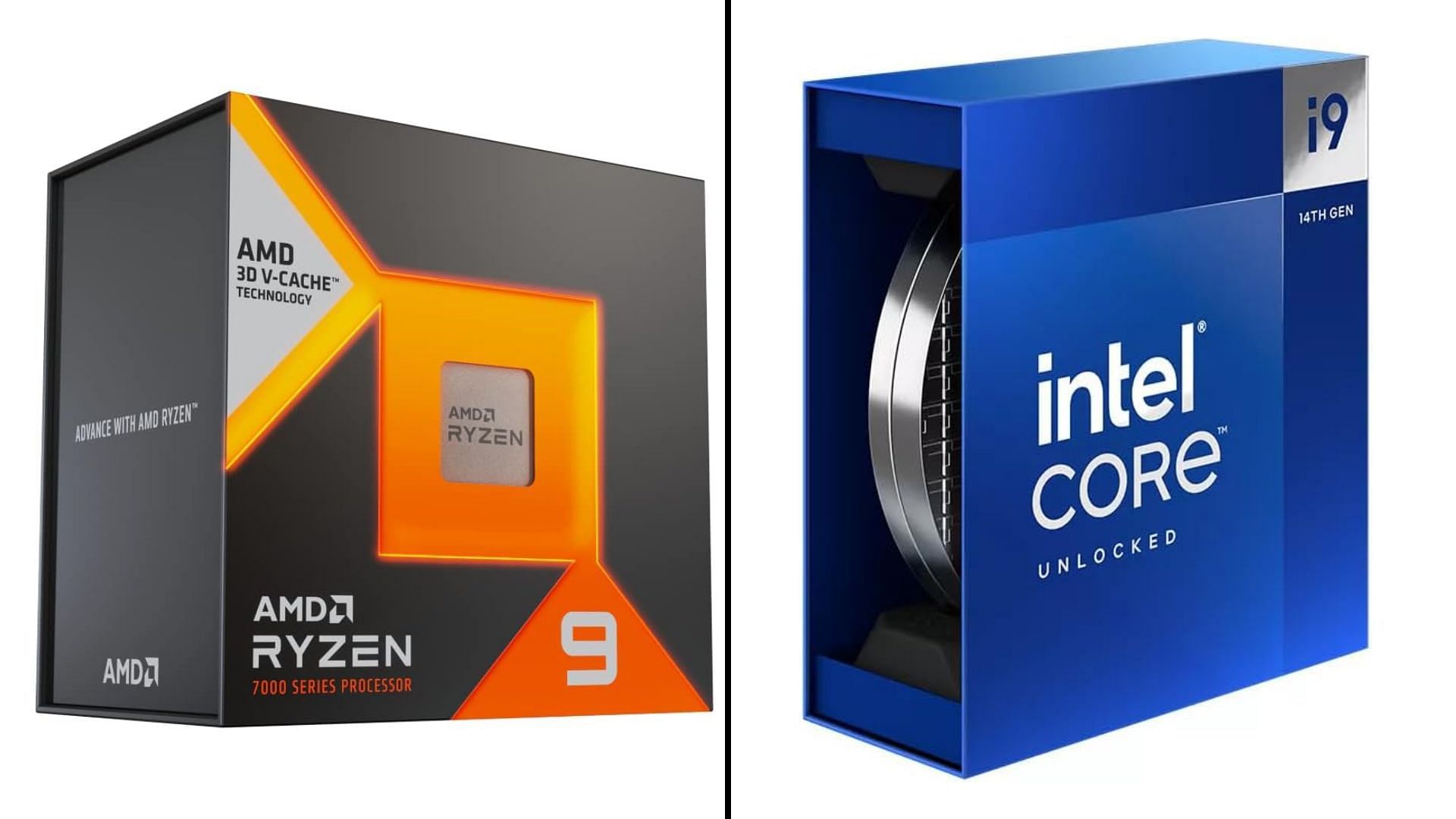 The Core i9-14900K and Ryzen 9 7900X3D are some of the fastest chips today (Image via Amazon)