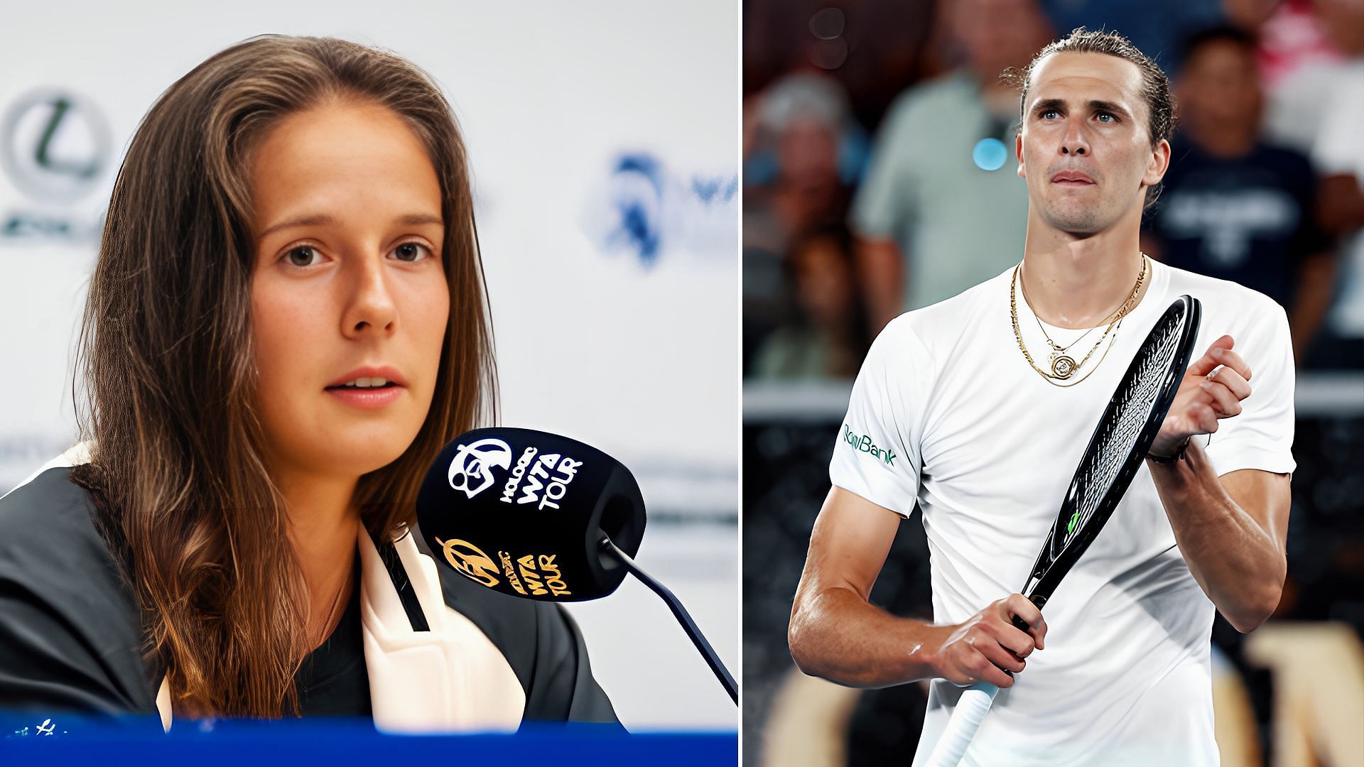 Daria Kasatkina and Alexander Zverev (Photo Credits: Getty Images) 