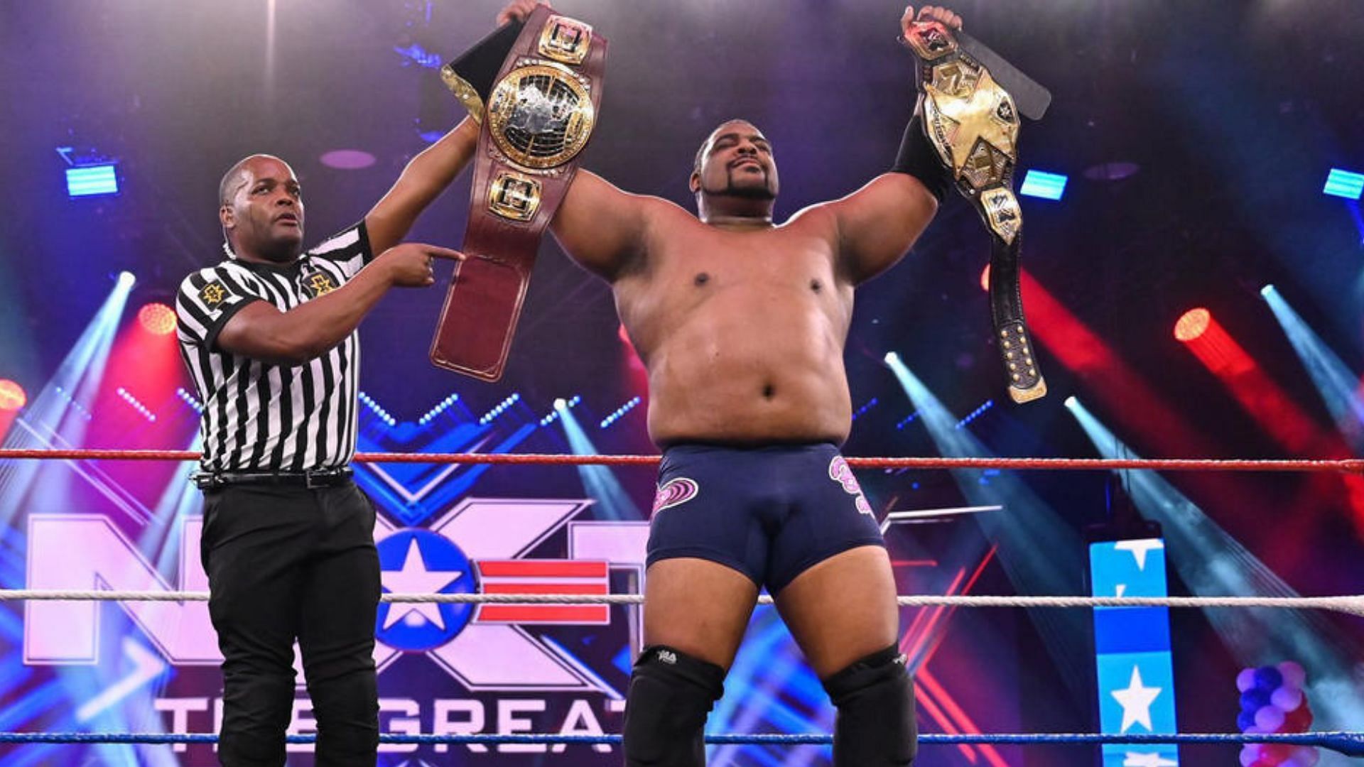 Keith Lee as the NXT and NXT North American Champion!
