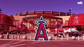Los Angeles Angels' $118,000,000 Angel stadium, a baseball paradise featuring the American League's shortest center field