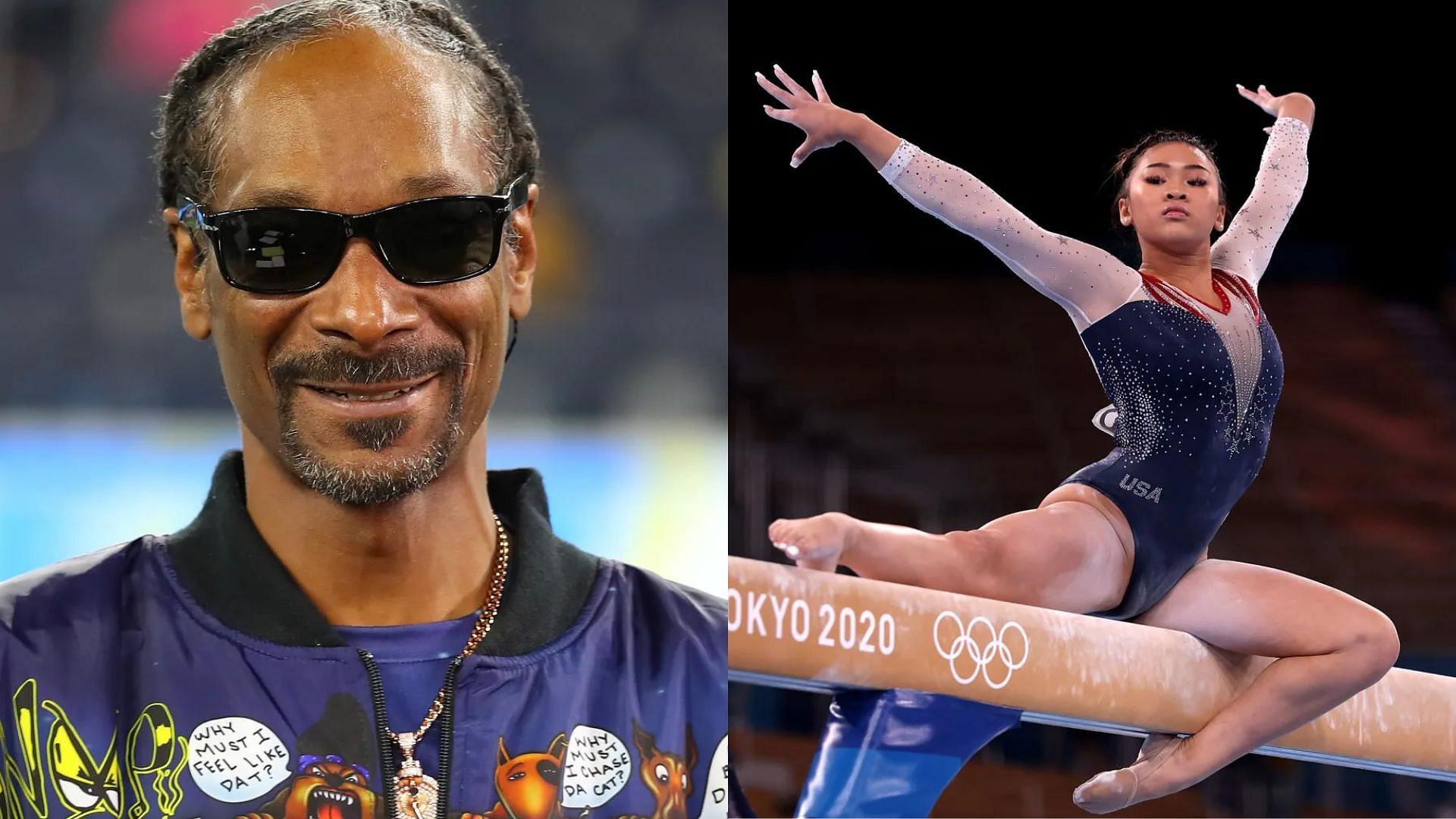 Suni Lee and Snoop Dogg (Image via Sportskeeda)