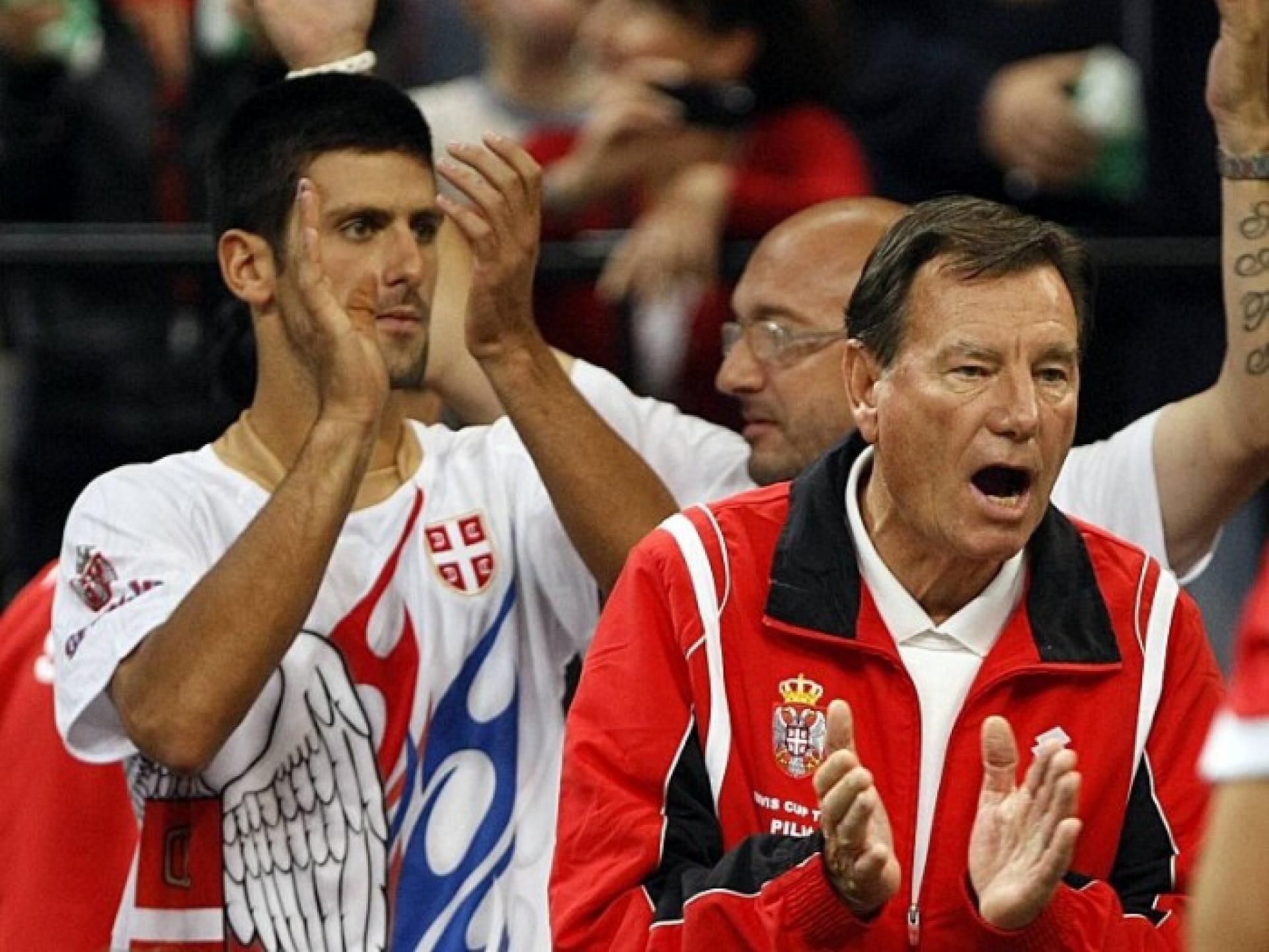 Novak Djokovic and his childhood coach Nikola Pilic joined forces for the 2010 Davis Cup