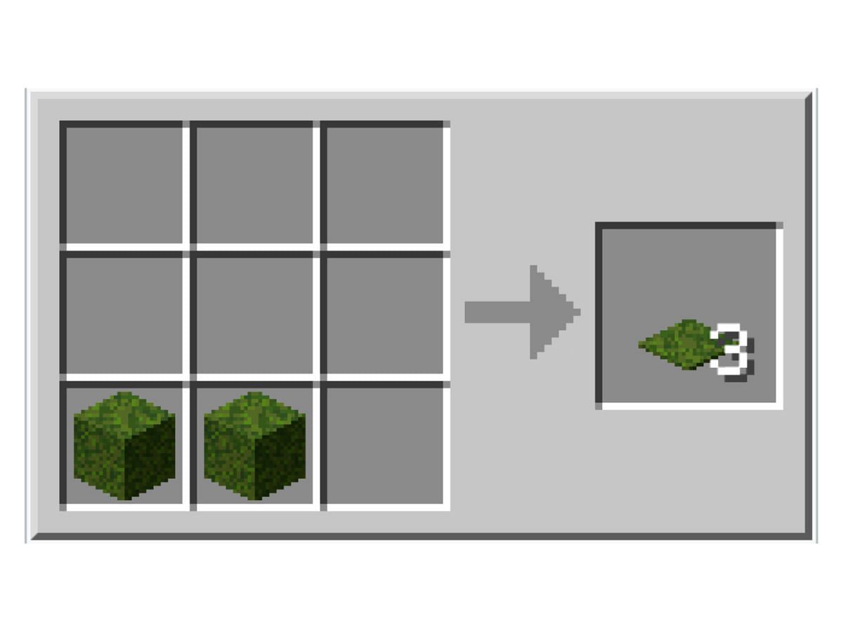 Here's how to make a moss carpet (image via Mojang)