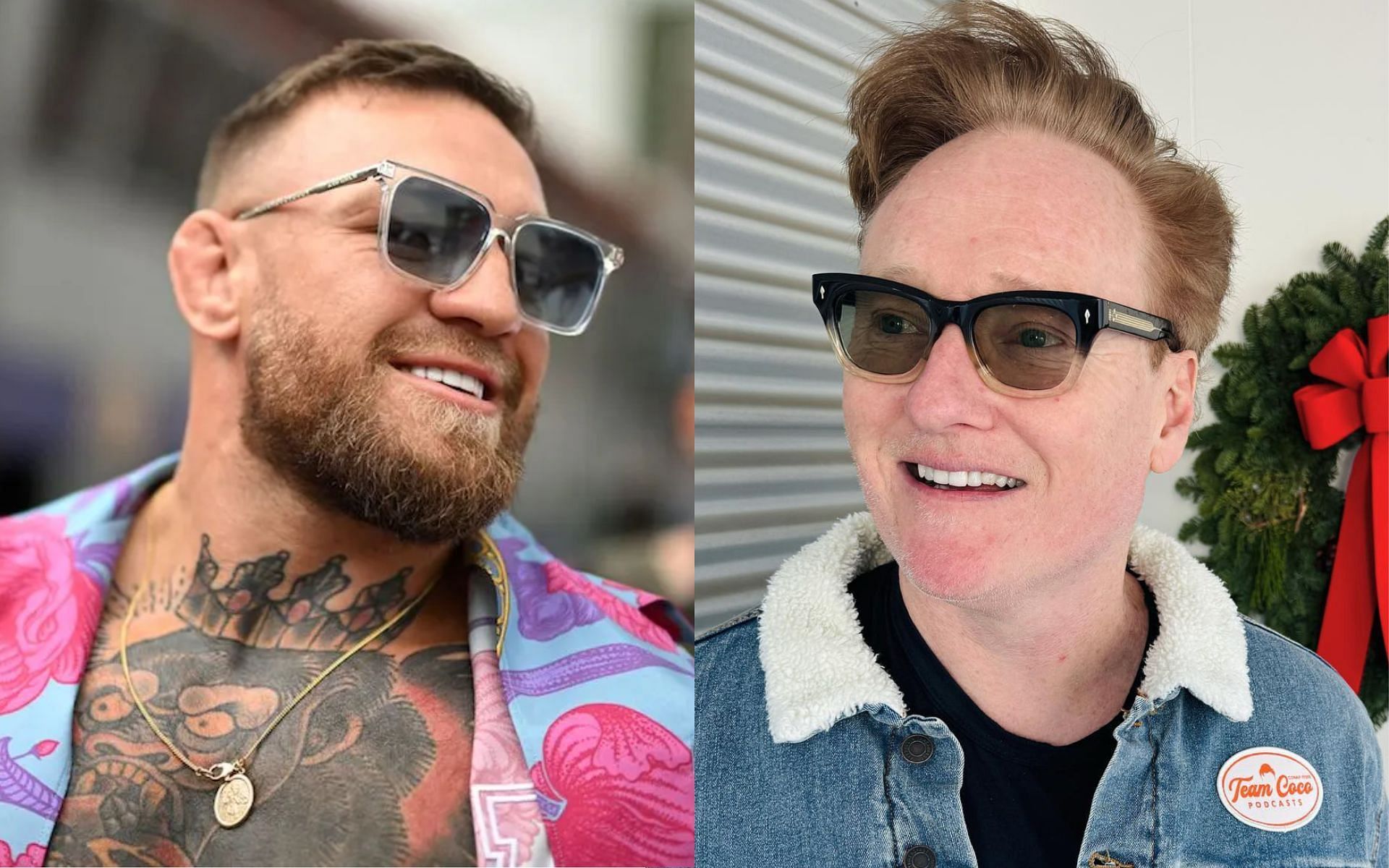 Conor McGregor (left) and Conan O