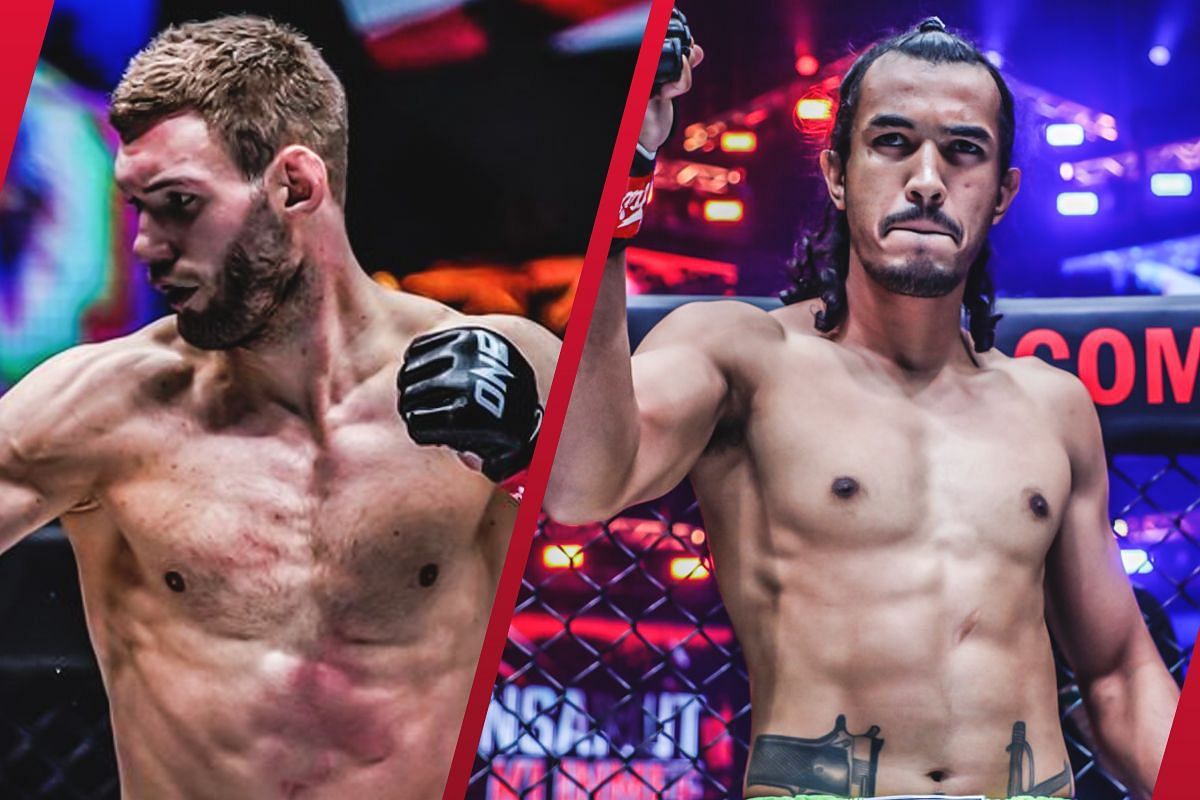 Liam Nolan (L) vows to show an improved version of him in a possible rematch against Sinsamut (R).  -- Photo by ONE Championship